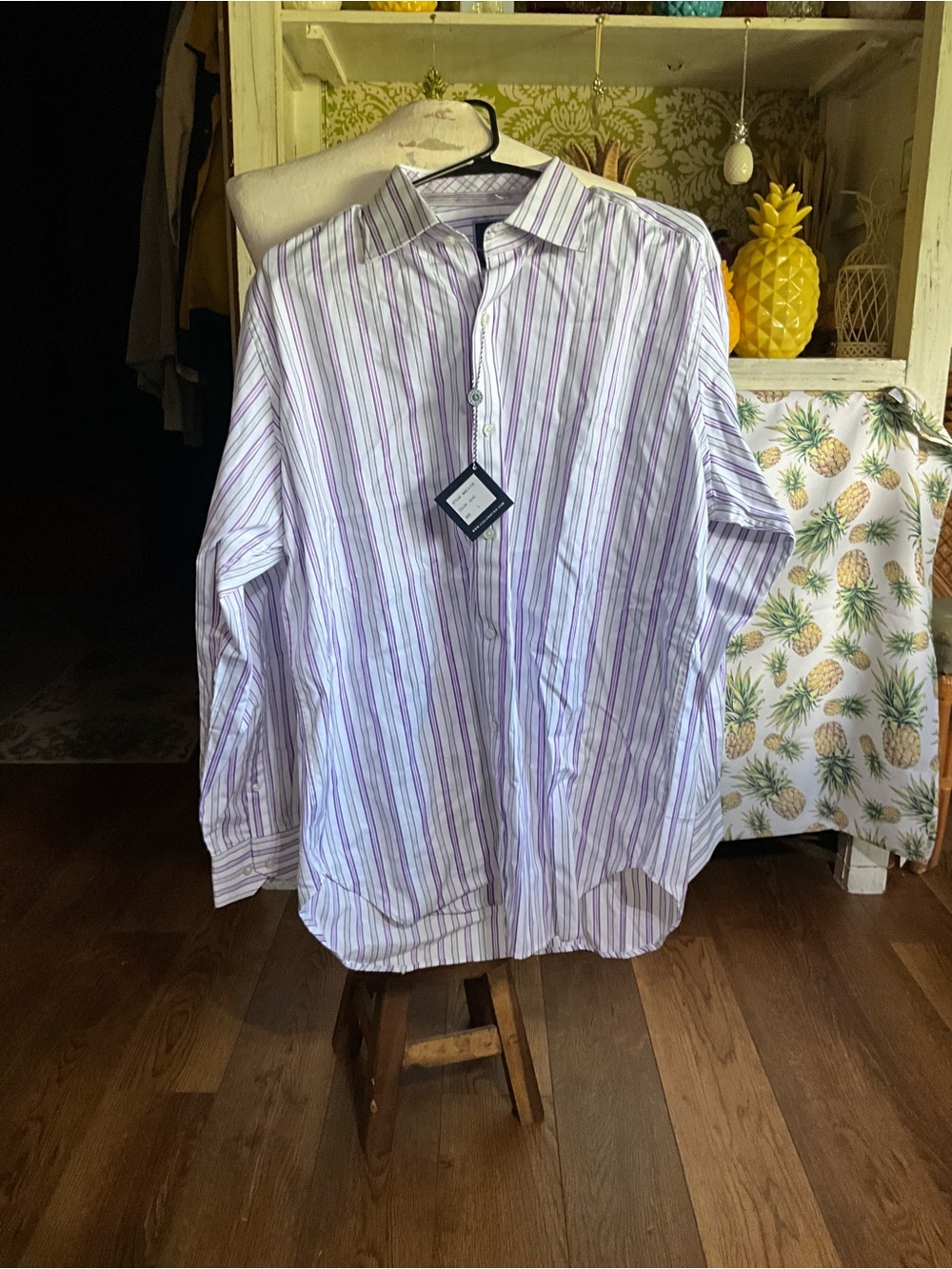 NWT TAILORBYRD SIZE LARGE LS BUTTON UP
